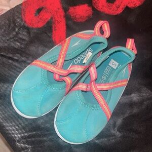 Speedo Kids Water Shoes - Teal and Pink